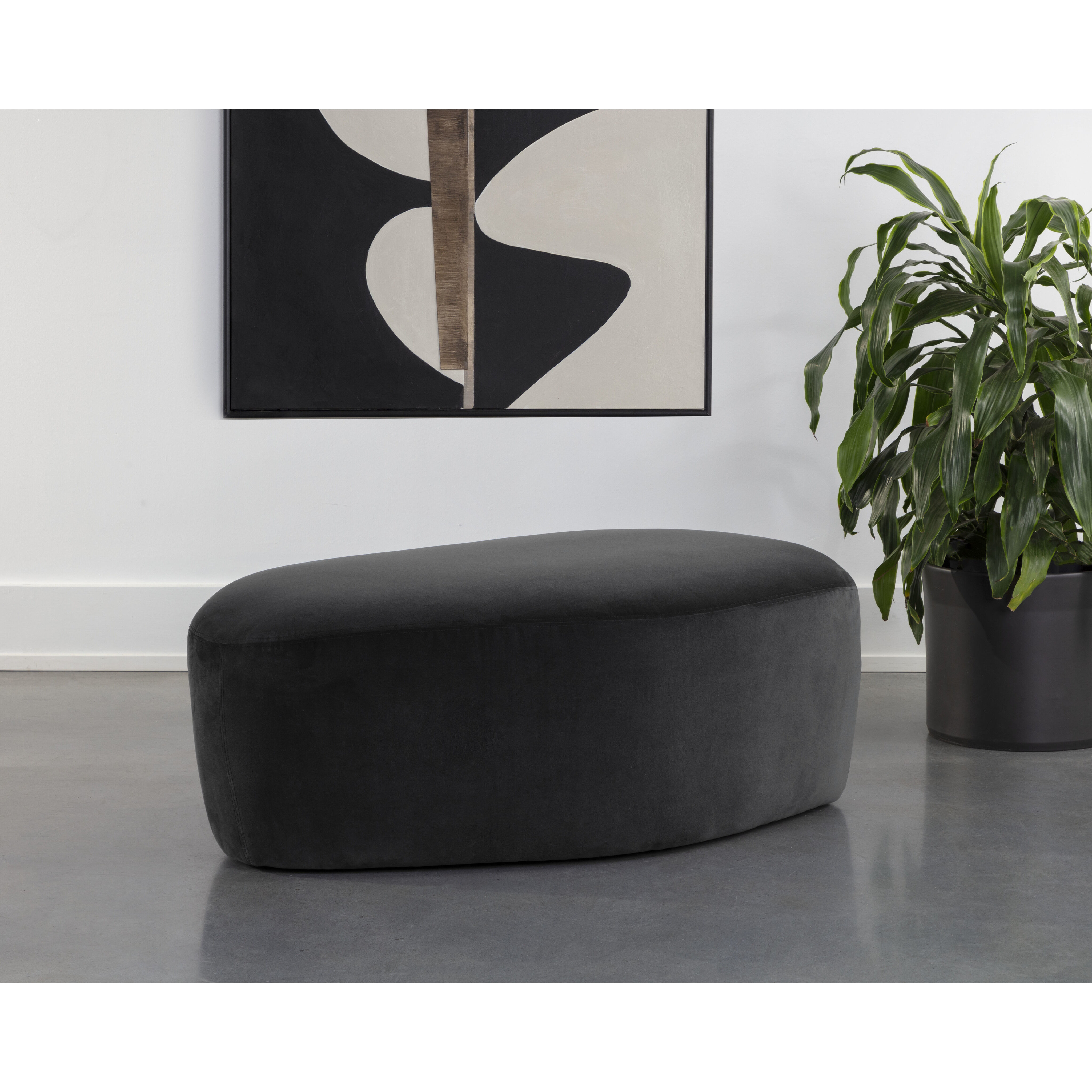 Soraya 17 inch Shadow Grey Ottoman